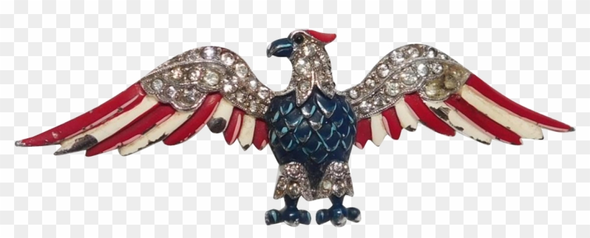 Banner Stock World War Ii Patriotic With Rhinestones - Osprey Clipart