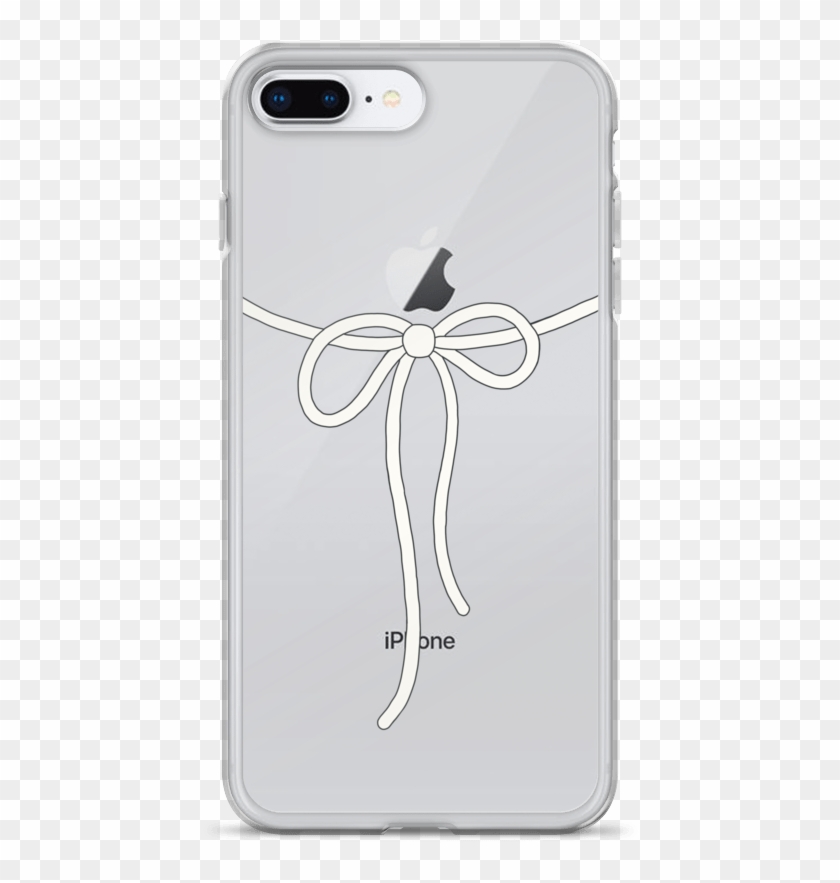 White Bow Iphone Case - Mobile Phone Case Clipart