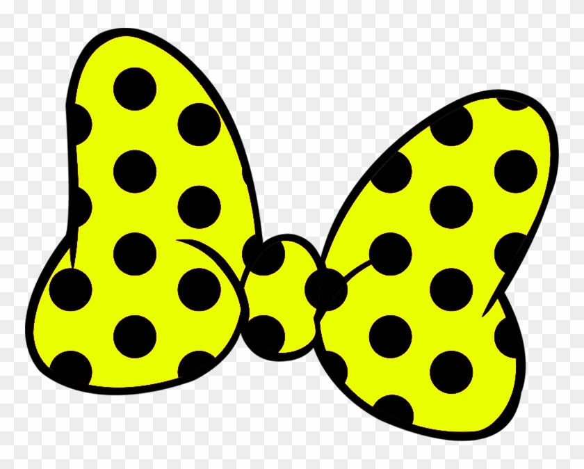 Minnie Bow Png - Minnie Mouse Yellow Bow Clipart #1066810