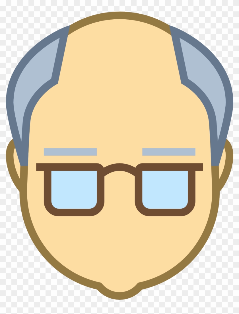 Icons Business Age Transprent Png - Old Person Face Cartoon Clipart #1066953