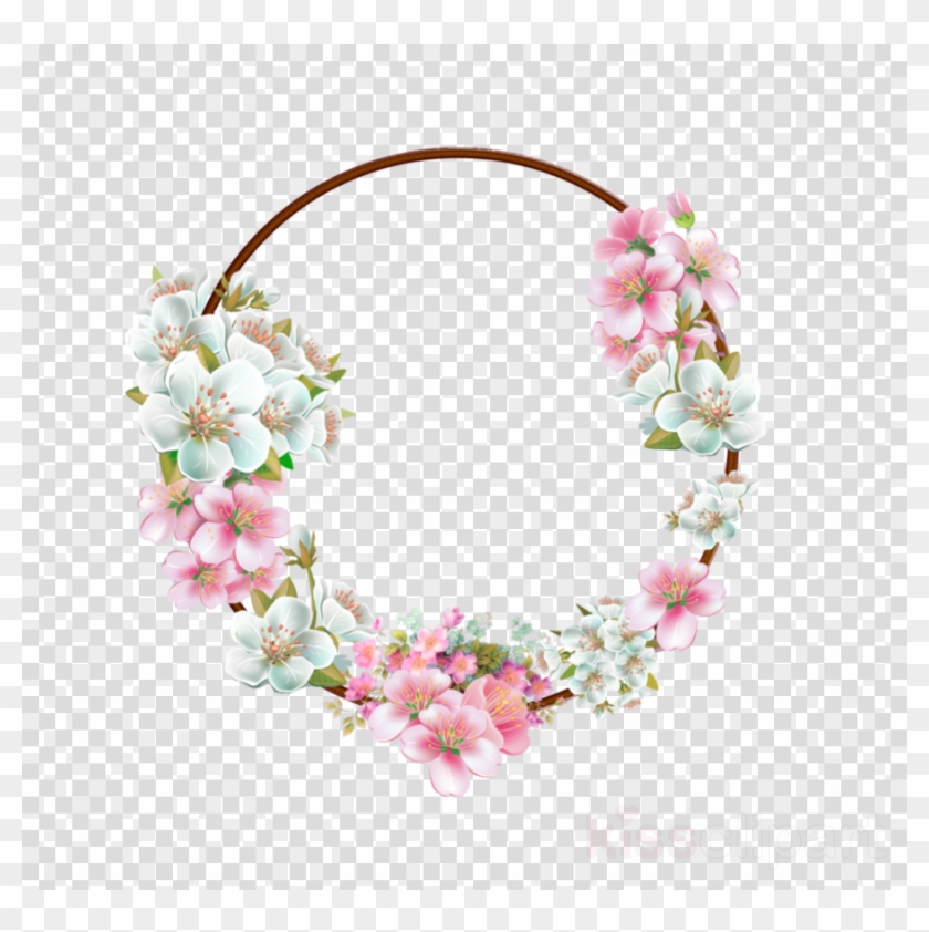 Flower Png Image Clipart - Vintage Flower Frame Png Transparent Png #1067315