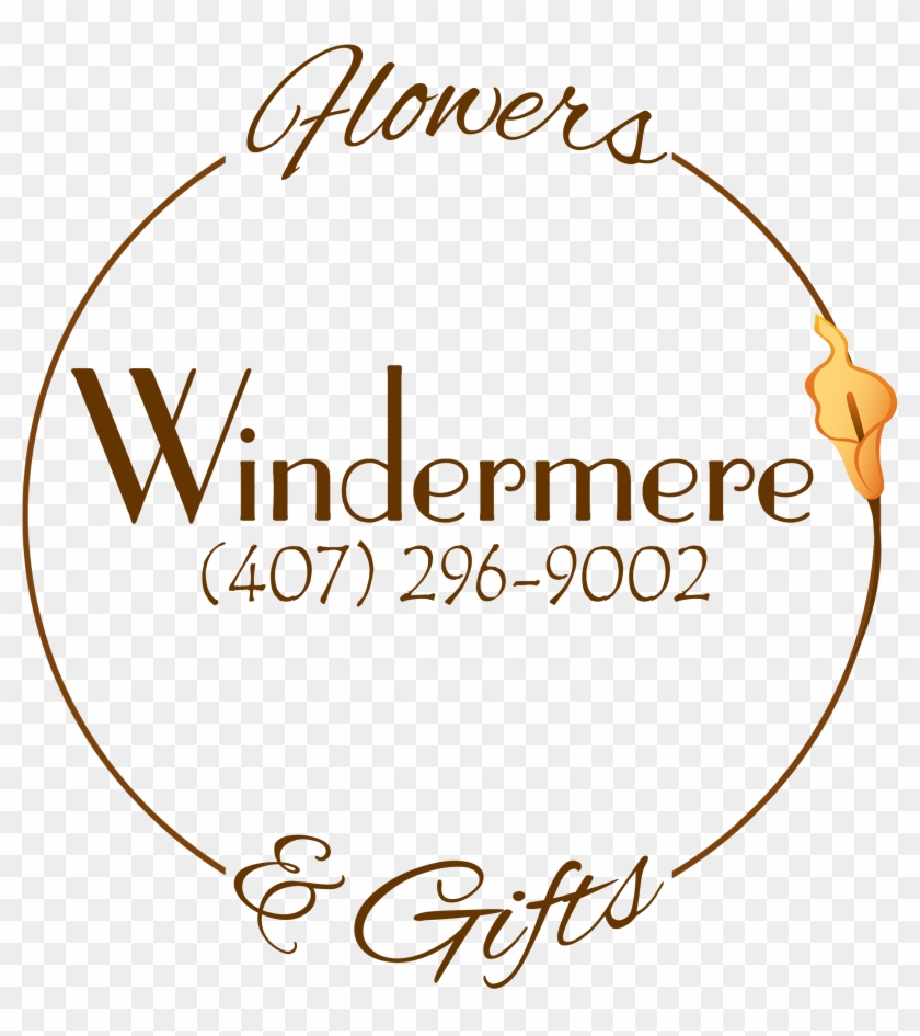 Windermere Flowers & Gifts - Calligraphy Clipart #1067392