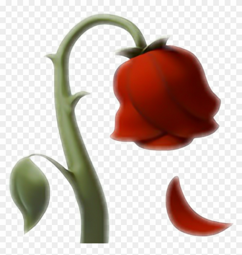 Emoji Sticker - Rose Emoji Clipart #1068227