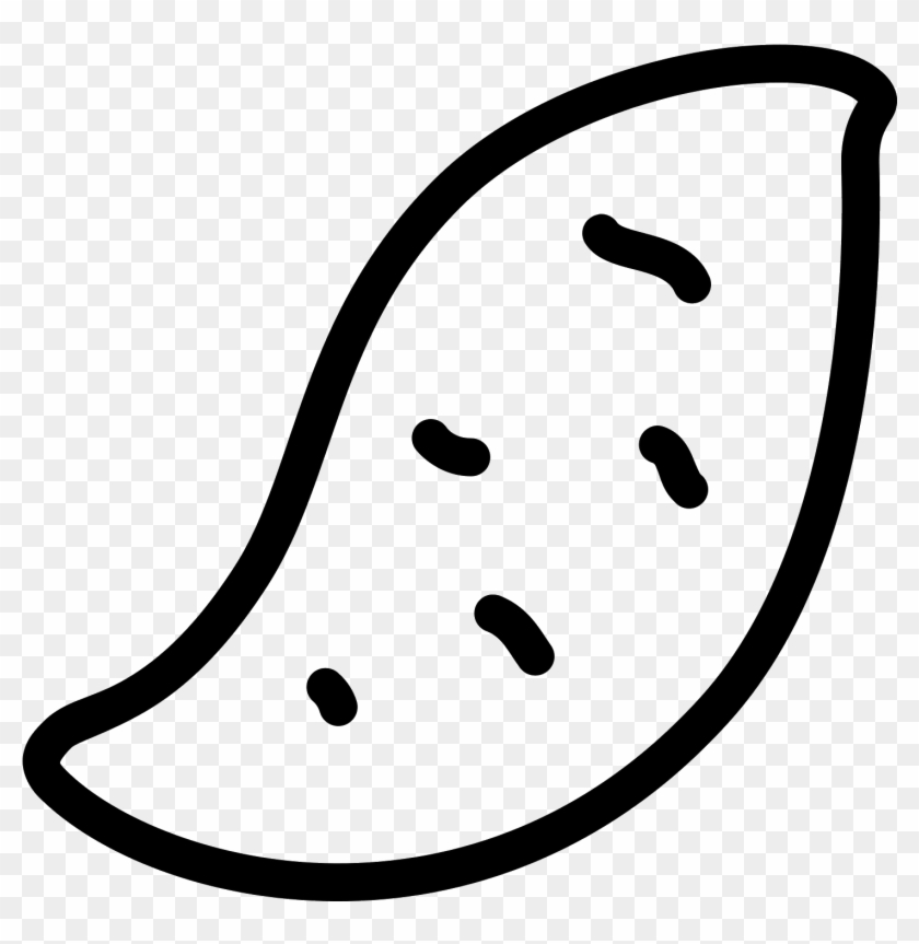 Sweet Potato Icon - Sweet Potato Vector Icon Clipart