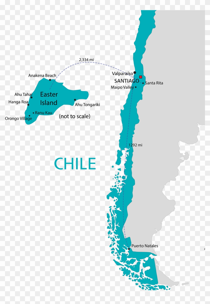 Map Of Chile South America Zoomed The Fund For American - Chile South America Clipart #1069797