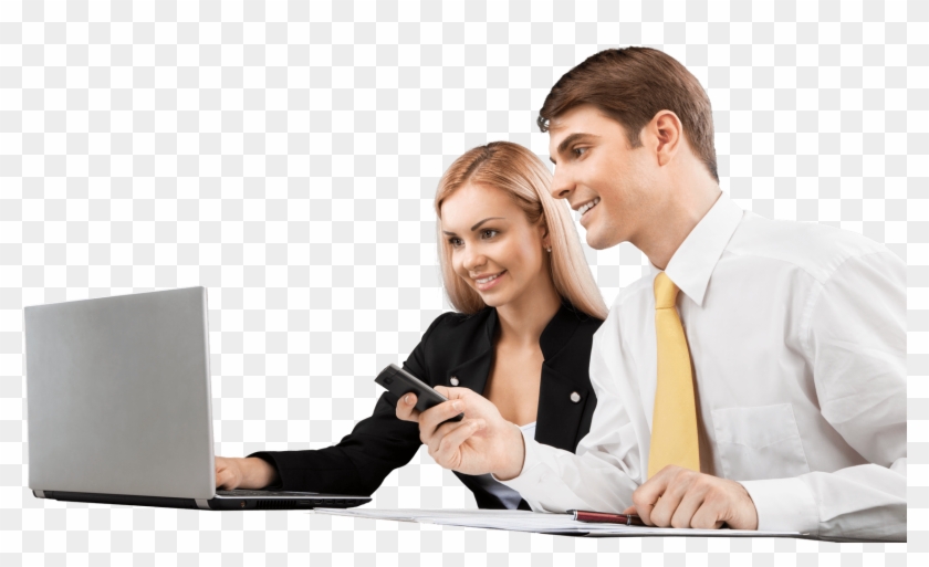 2 Persone Davanti Al Pc Clipart