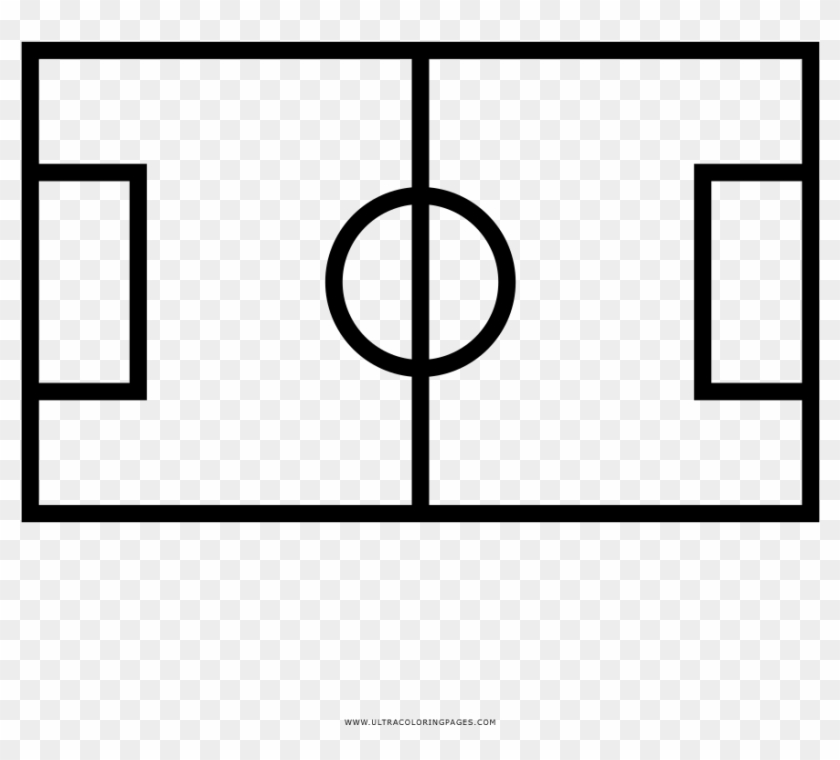 Football Field Coloring Pages With Page Ultra - Simbolo De Cancha De Futbol Clipart #1069892