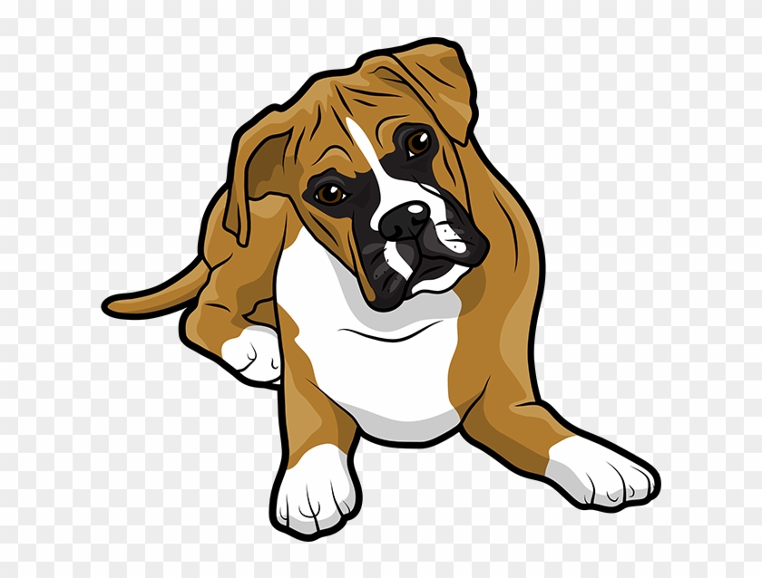Boxer Emoji & Stickers Messages Sticker-4 Clipart , - Dog Boxer Clip Art - Png Download #1070033