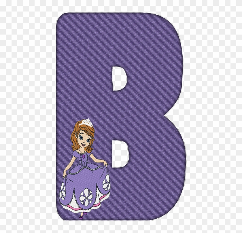 Alfabeto Decorativo Alfabeto Princesa Sofia 3 Png - Decoracion Princesa Sofia Rosado Fucsia Y Morado Clipart