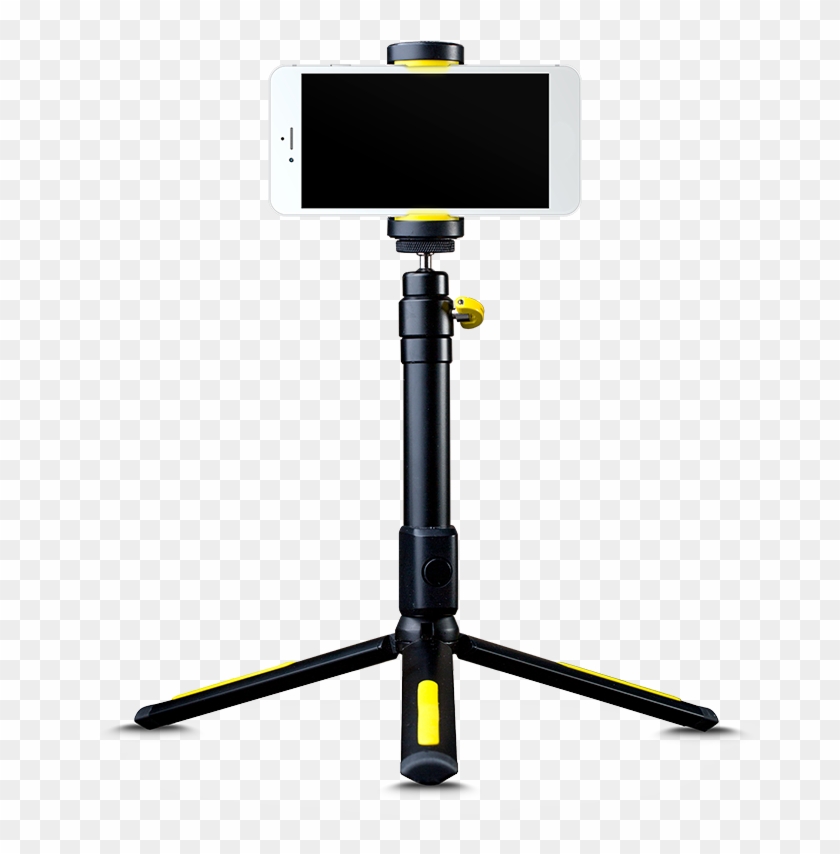 Tripod Filming Handle Tripod - Selfie Stick Clipart #1071383