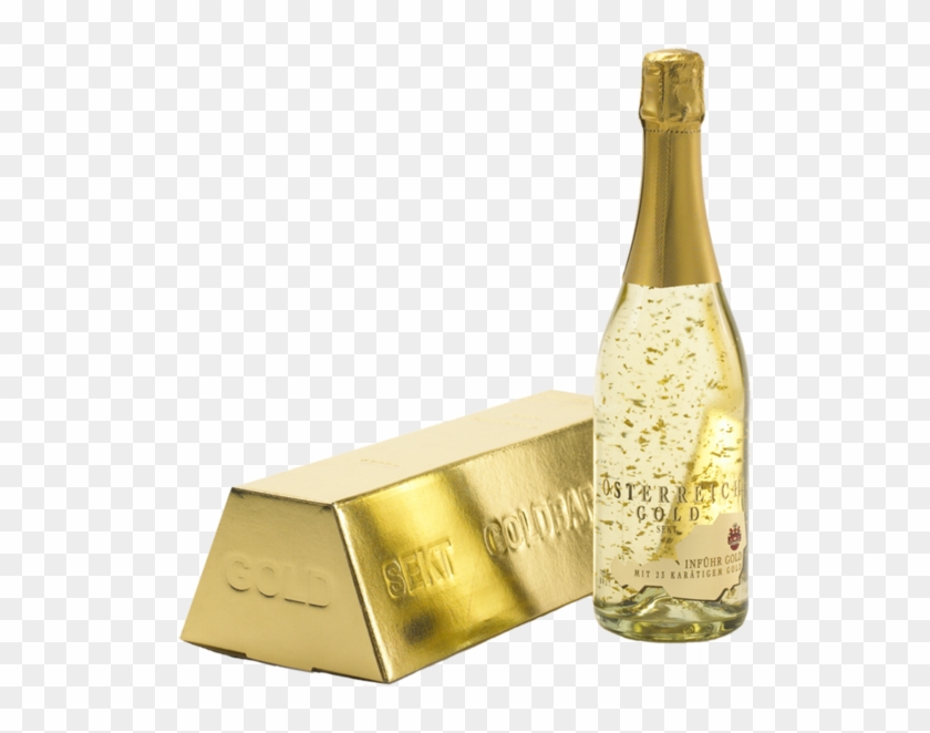 Sparkling Wine Gold With Gold Bar Carton Inführ 0,75l - Osterreich Gold Champagne Price Clipart #1071455