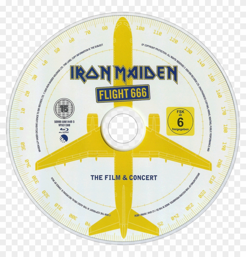 Flight 666 Bluray Disc Image - Iron Maiden Flight 666 Cd Clipart #1071885
