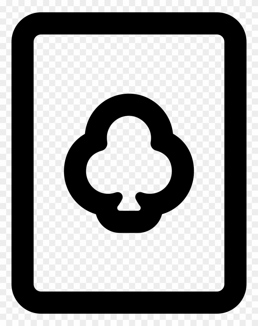 Playing Card Outline Comments - Number 3 Icon Clipart #1071976
