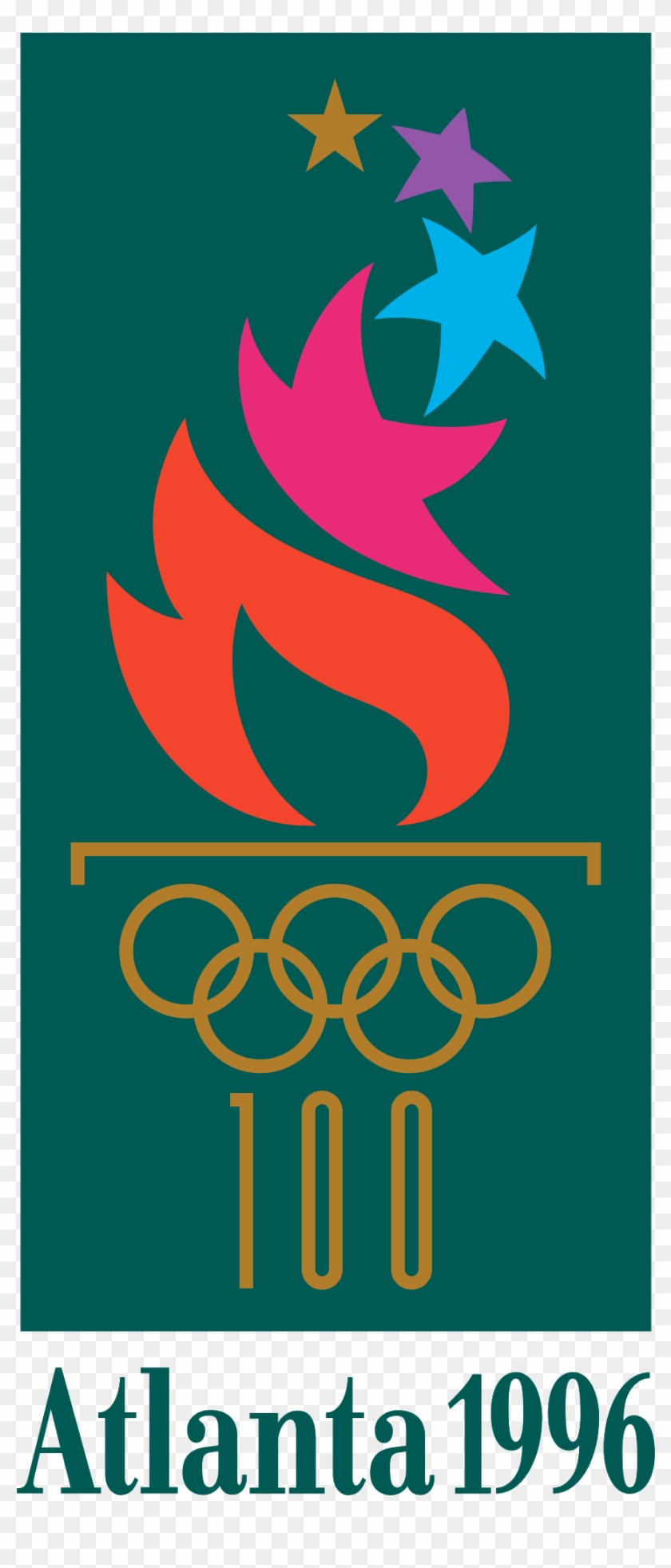 Olympic Games Clipart 1st - Atlanta 1996 Olympics Logo - Png Download