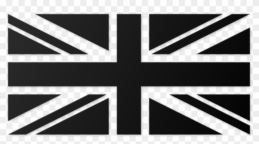 Black Union Jack - Black And White Union Jack Tattoo Clipart #1072428