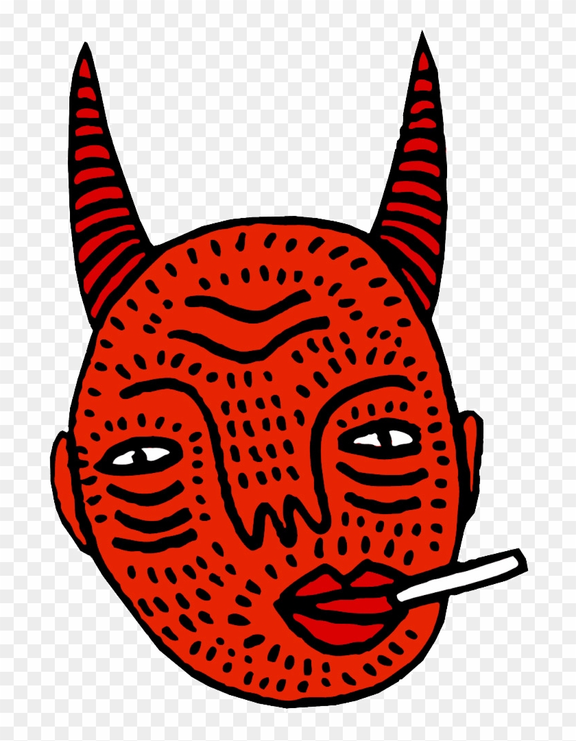 Image Free Download Grunge Drawing Psychedelic - Polly Nor Devil Head Clipart #1072652