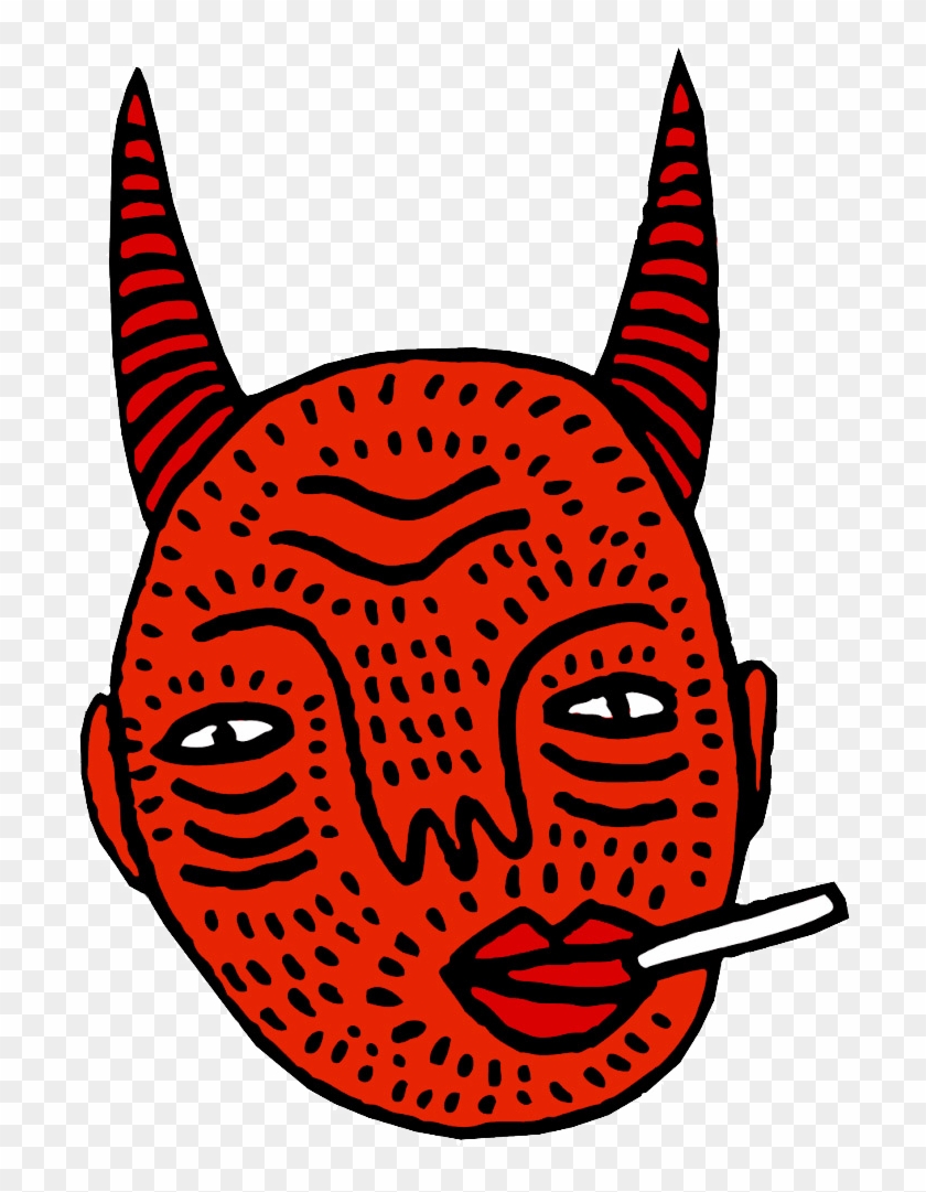 Image Free Download Grunge Drawing Psychedelic - Polly Nor Devil Head Clipart