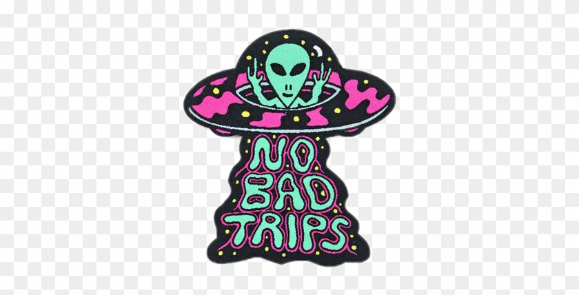 Trippy Trippy Sticker Tumblr Grunge Sticker Quote - No Bad Trips Clipart #1072744