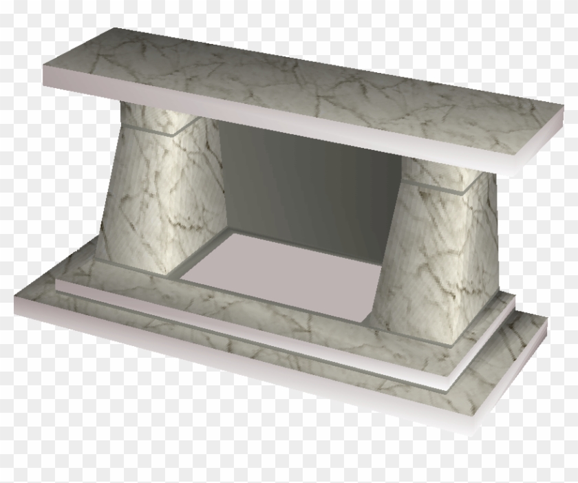 Old Marble Fireplace Clipart