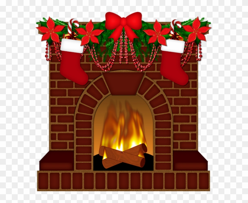 Christmas Fireplace Png - - Hearth Clipart #1072857