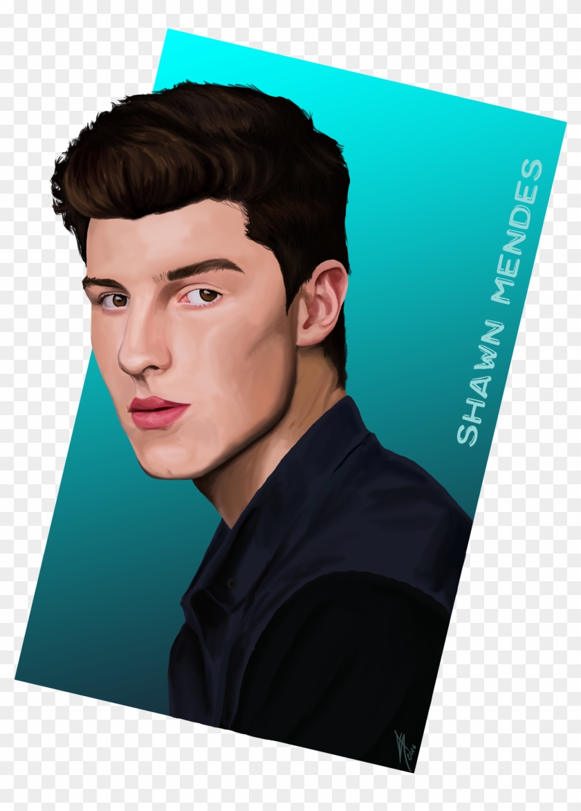 Shawn Mendes Portrait As A Gift Poster Clipart 1073193 Pikpng