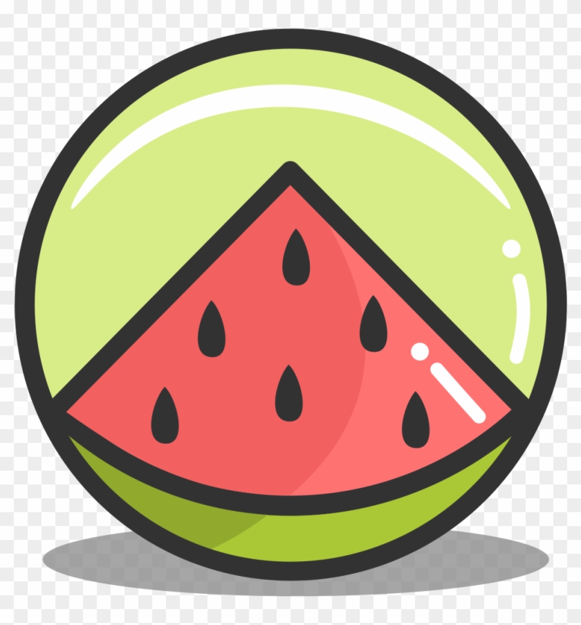 Button Watermelon Icon - Icon Clipart #1073386