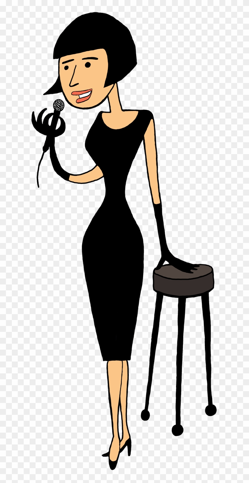 Singer Clipart - Woman Clip Art Singing - Png Download