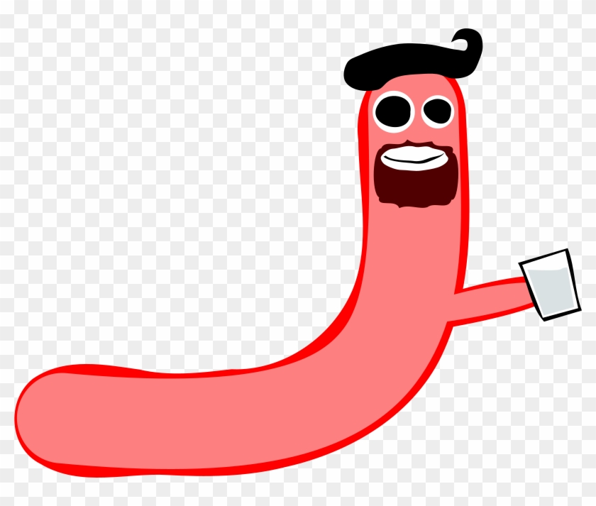 Medium Image - Cartoon Transparent Background Sausage Clipart