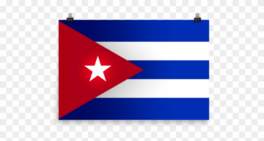 Cuba Flag Wall Art - Flag Clipart #1073666