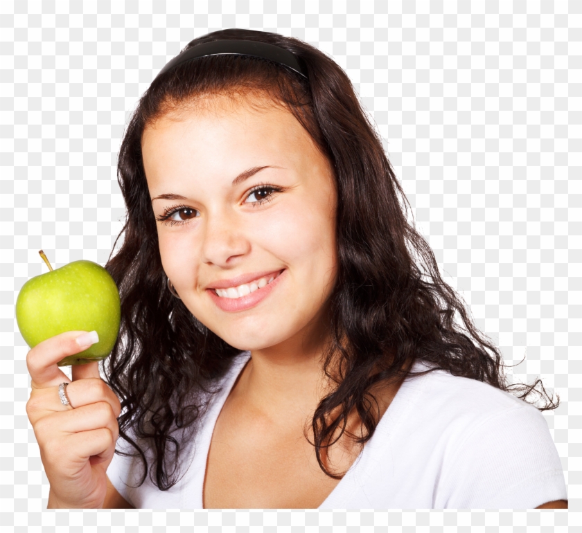 Green Apple's Png Image - Healthy Person Transparent Background Clipart