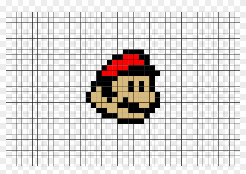 8 Bit Mario Face Clipart #1074690