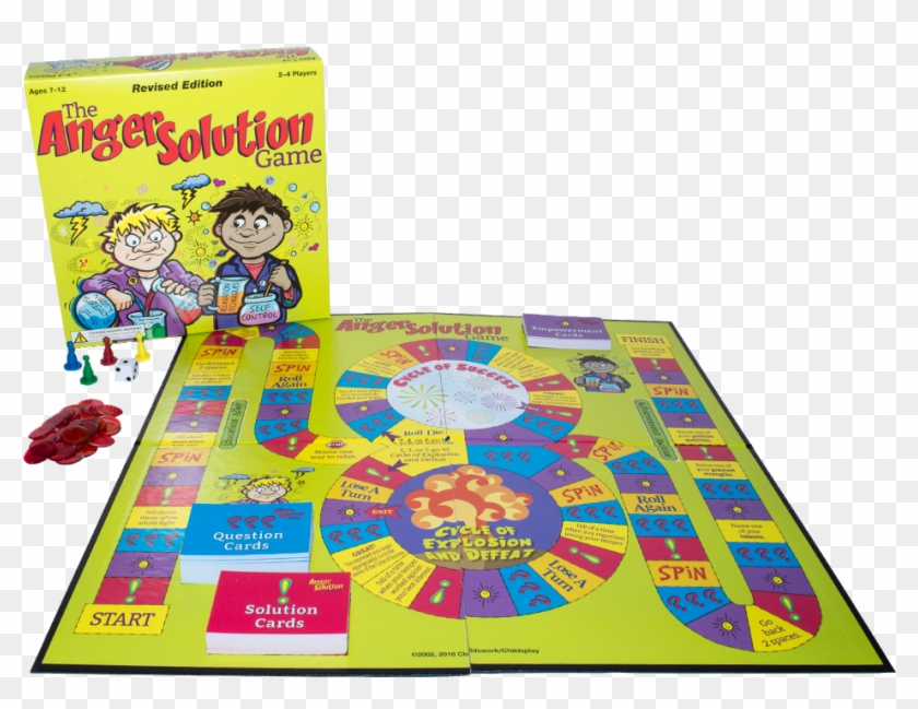 The Anger Solution Board Game - Anger Solution Game Clipart #1075083
