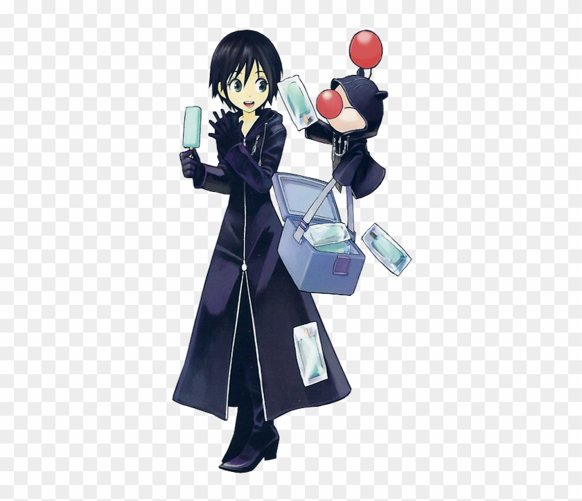 Xion With A Moogle - Kingdom Hearts Xion Manga Clipart