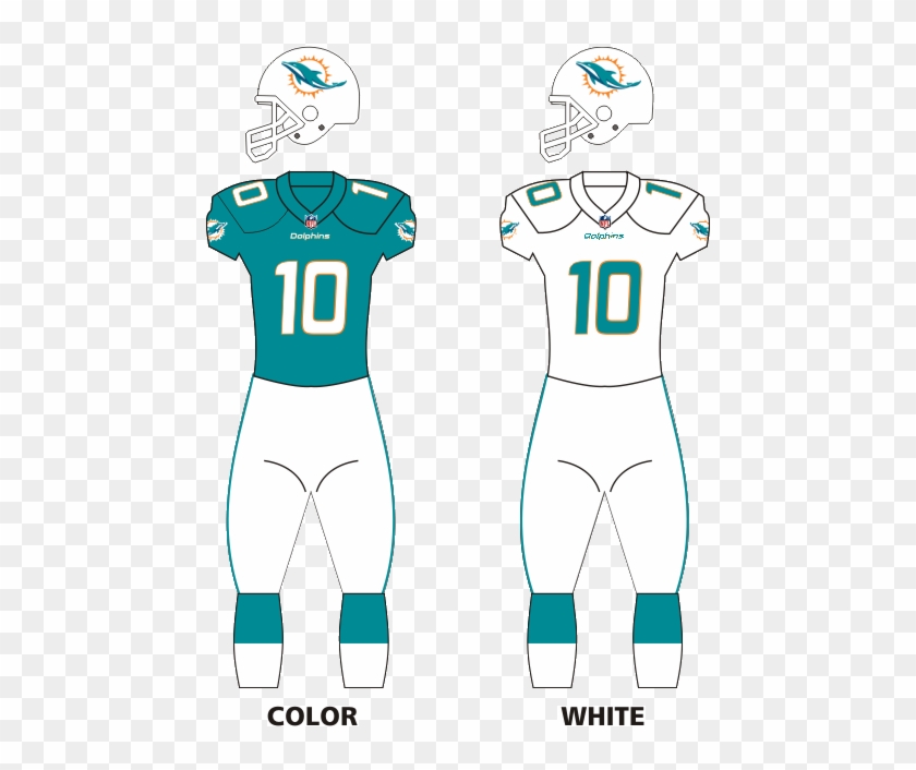 Miami Dolphins Home Uniforms Clipart #1076052