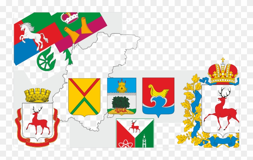 Heraldry Of Nizhny Novgorod Oblast - Герб Нижнего Новгорода Clipart