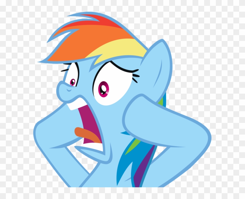 Artist Needed, Despair, Disbelief, Rainbow Dash, Sad, - My Little Pony Rainbow Dash Shocked Clipart #1076171