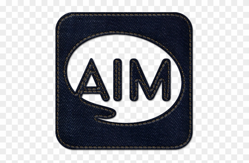 Logo, Aim, Jean, Square, Social, Denim Icon - Icon Clipart #1076265
