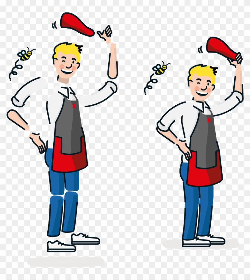 Atomic Design Illustration Of Peter Picnic - Cartoon Clipart #1076319