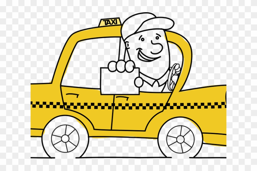 Taxi Driver Clipart Png Transparent - Conductor Taxi De Dibujo #1076410