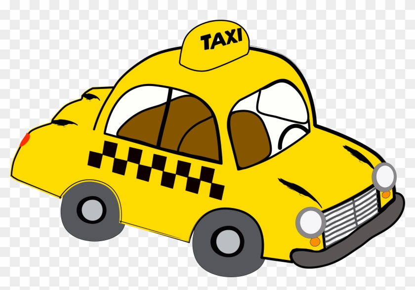 Image Black And White Library New York Taxi Clipart - Transparent Background Taxi Clip Art - Png Download #1076413