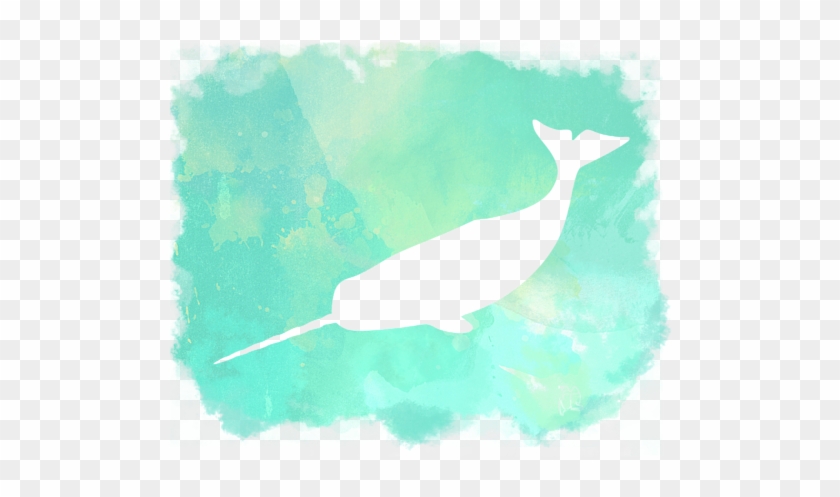 Click And Drag To Re-position The Image, If Desired - Watercolor Narwhals Art Clipart #1077058