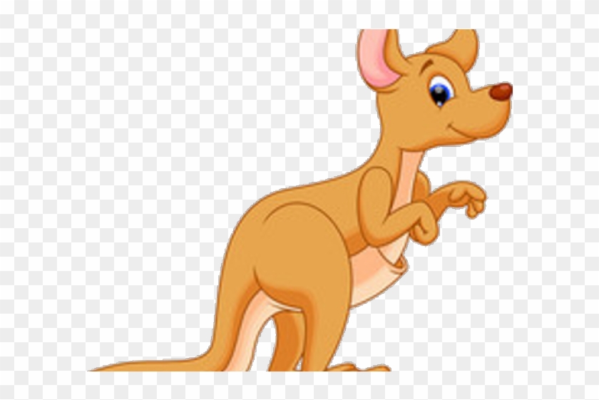 Kangaroo Clipart Baby - Kangaroo Cartoon Cute - Png Download #1077094