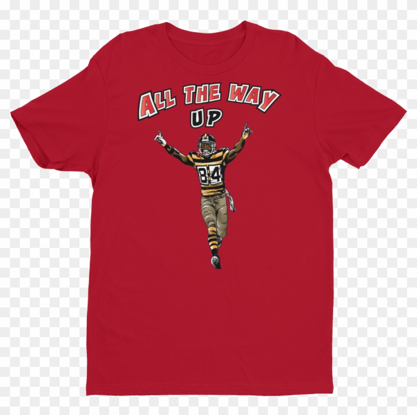 Antonio Brown Pittsburgh Steelers Fan T Shirt - Make Hockey Violent Again Shirt Clipart #1077123