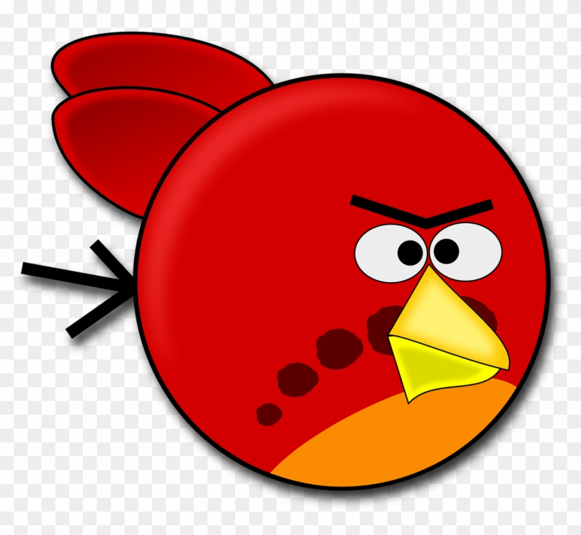 Sumh Angry-774029 - Clker Com Red Bird Angry Birds Clipart #1077263