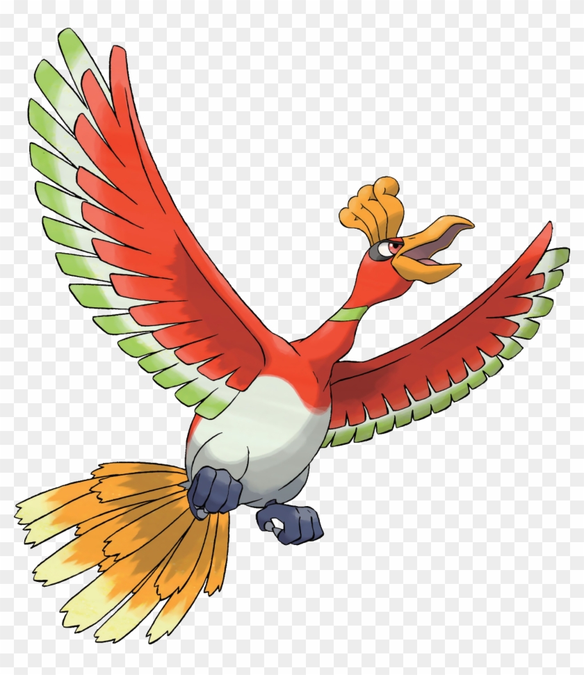 01 Of - Ho Oh Pokemon Clipart #1077351