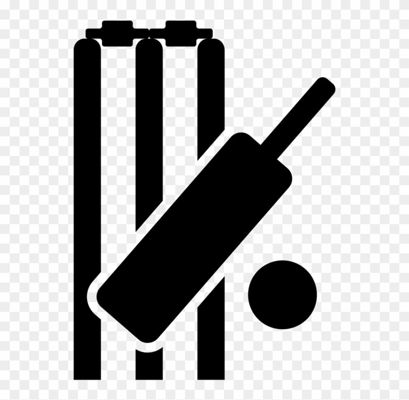 Cricket Png - Cricket Logo Black And White Clipart #1077931