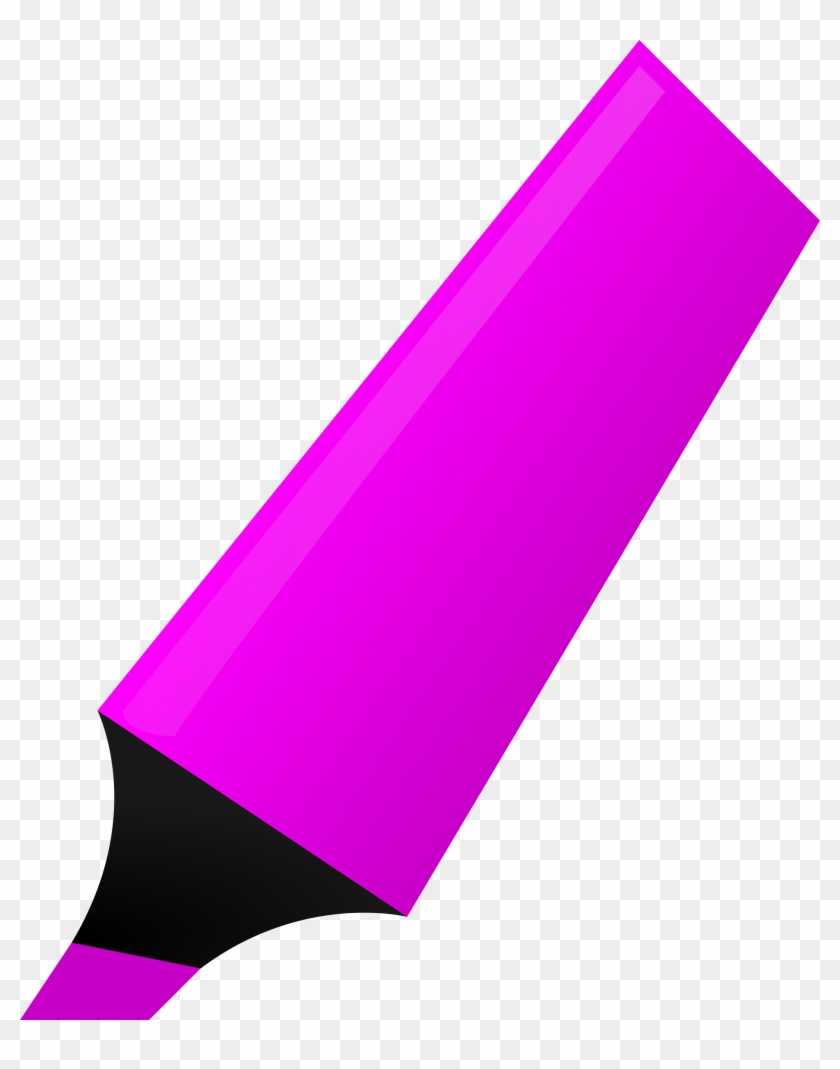 Clip Royalty Free Library Crayola Markers Clipart - Pink Highlighter Clipart - Png Download #1078248