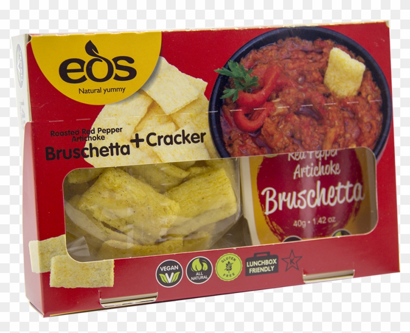 Eos Rrp & Artichoke Bruschetta With Cracker - Convenience Food Clipart