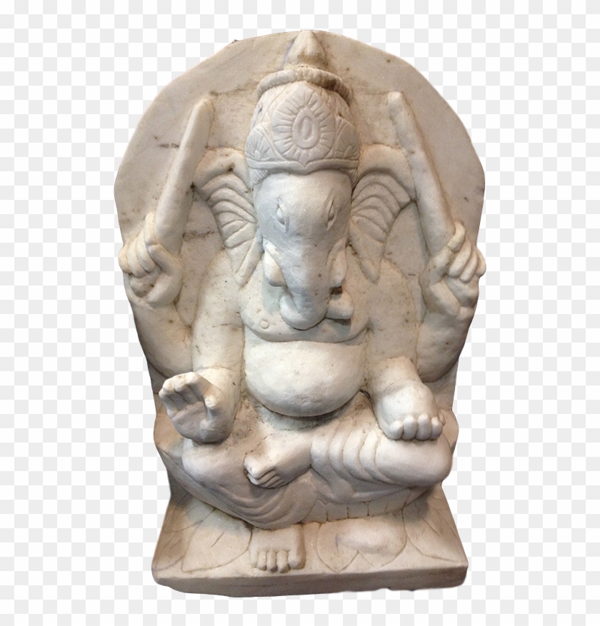 Antique Ganesh Marble - Stone Carving Clipart #1078680