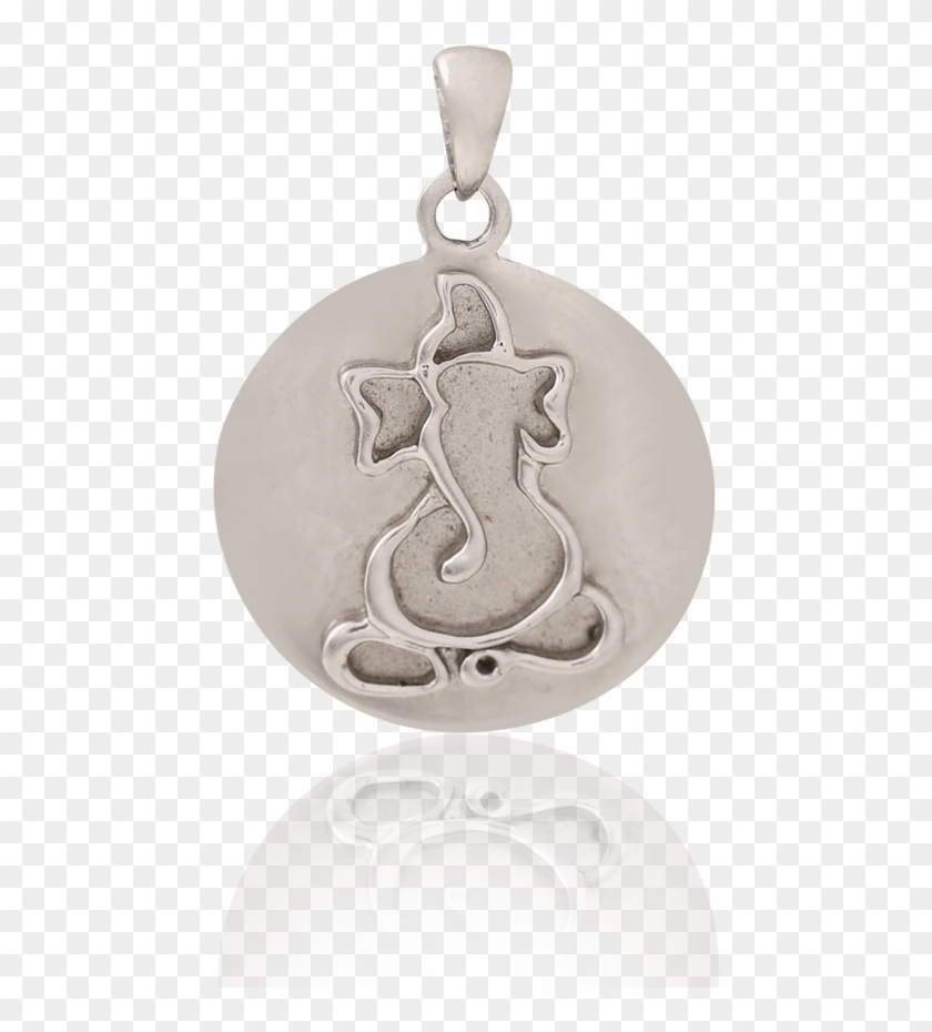 Divine Ganesha Platinum Pendant - Locket Clipart #1079022